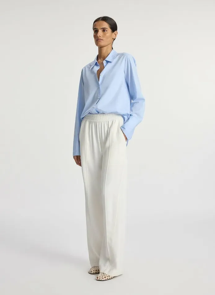 Knitwear Women ALC Travis Twill Track Pant Bone Knitwear Women ALC Travis Twill Track Pant Bone