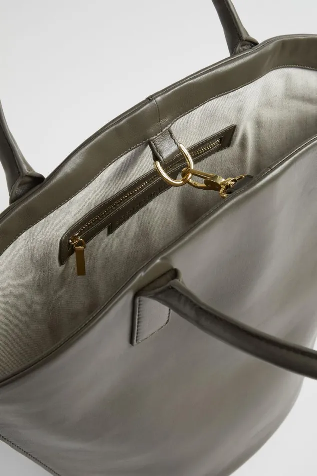 Leather Bags Woman Seed Heritage Leather Crescent Tote Olive