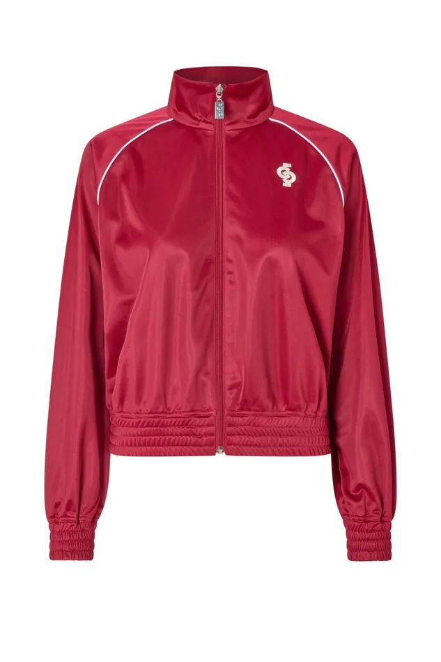Leslie Track Jacket 8211 Rhubarb Red Women Cras Tops