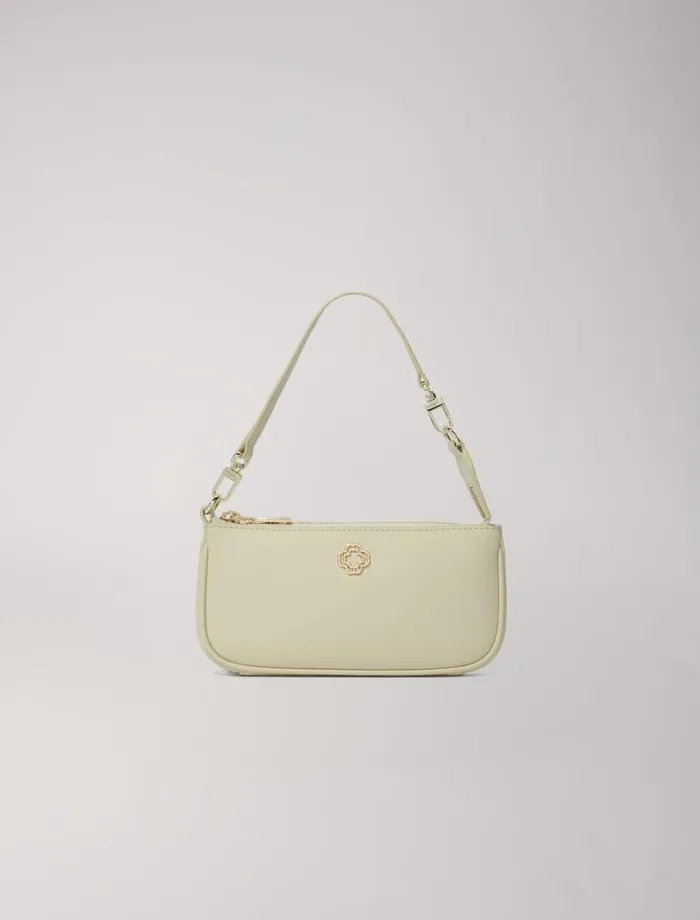 Maje Small Leather Goods Womens Small Leather Clutch Bag Ecru