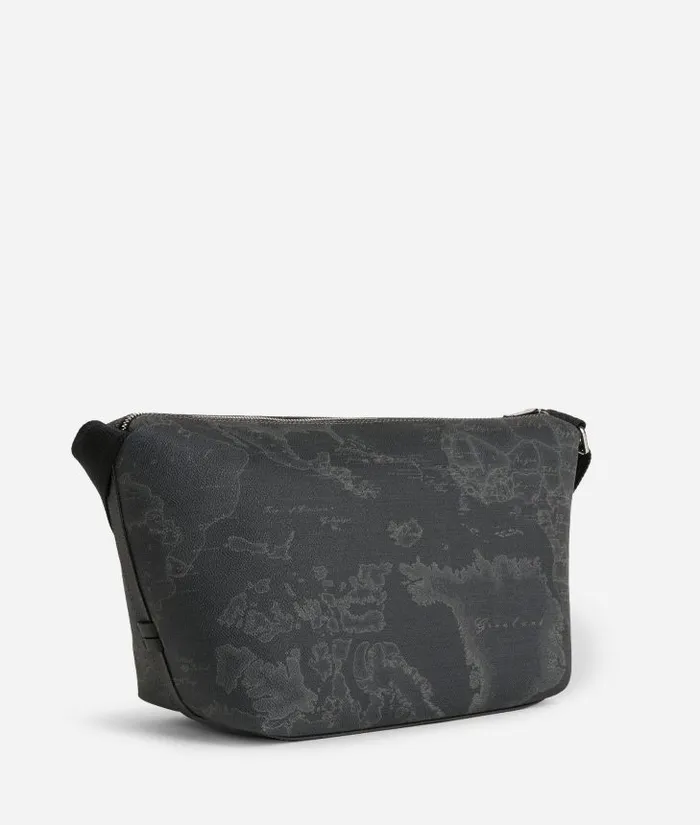 Man Crossbody and Messenger Bags Alviero Martini Geo Black Large Crossbody Bag