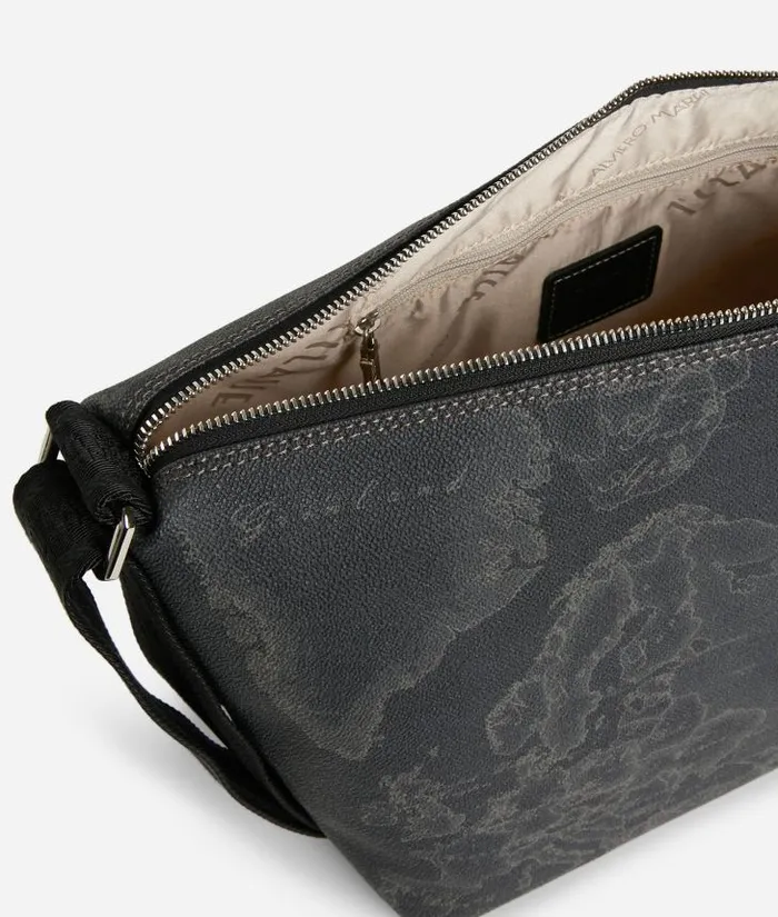 Man Crossbody and Messenger Bags Alviero Martini Geo Black Large Crossbody Bag