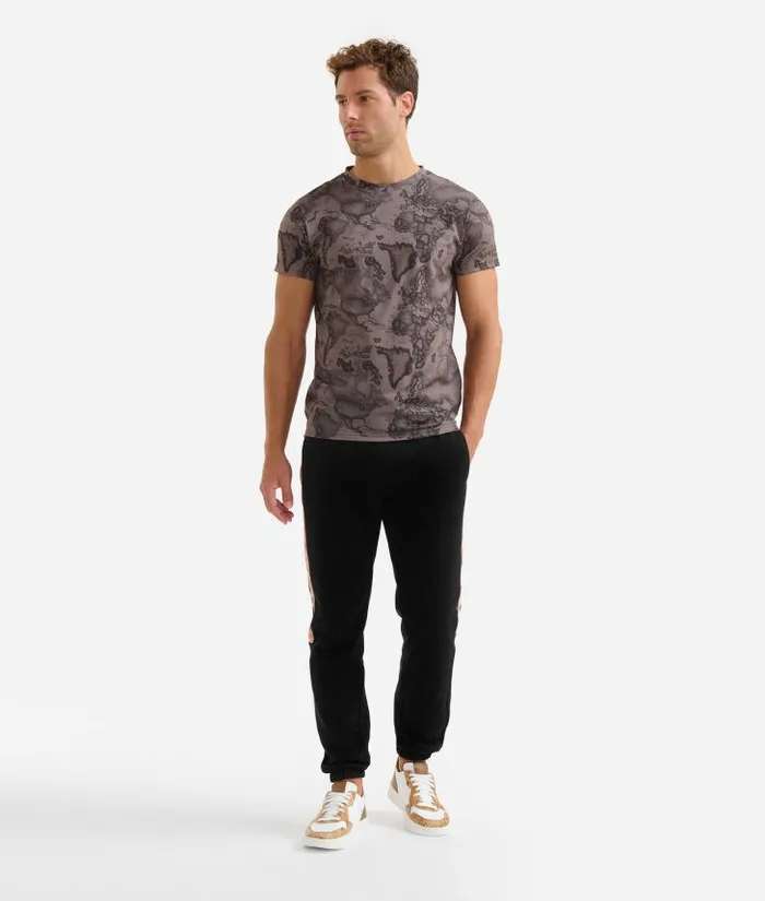 Man Knitwears Shirts and TShirts Alviero Martini TShirt With Geo Military Print Green Man Knitwears Shirts and TShirts Alviero Martini TShirt With Geo Military Print Green