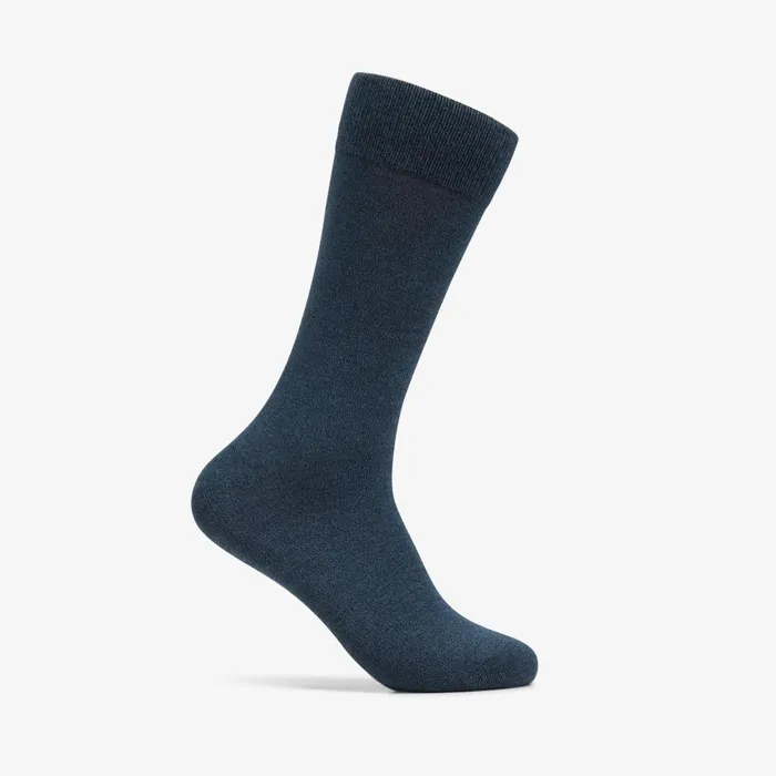 Marled Crew Sock Navy Men Clarks Accessories
