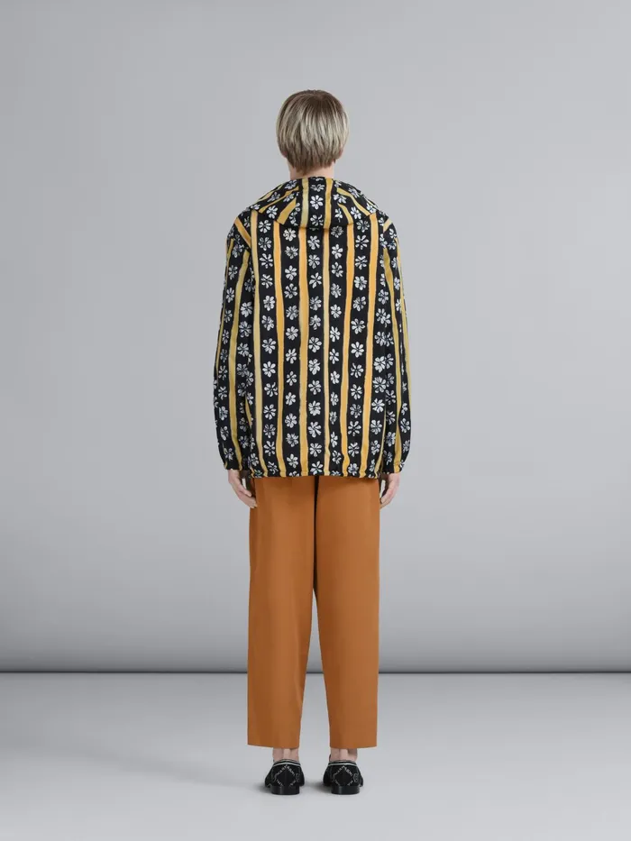 Marni Daisy Lane Print Nylon Parka Black Mens Coats and Jackets Marni Daisy Lane Print Nylon Parka Black Mens Coats and Jackets