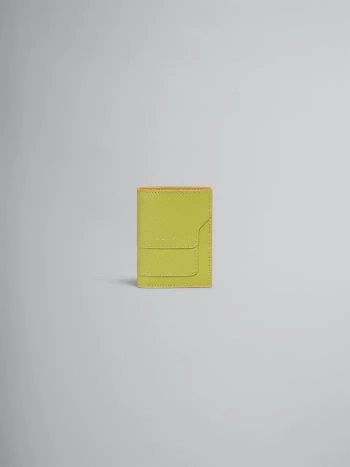 Marni Green Saffiano Leather Bifoldwallet Lime Womens Wallets and Small Leather Goods Marni Green Saffiano Leather Bifoldwallet Lime Womens Wallets and Small Leather Goods