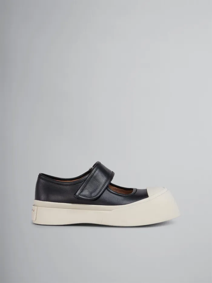 Marni Nappa Leather Pablo Maryjane Sneaker Black Womens Sneakers