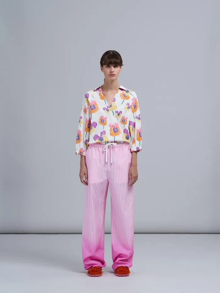 Marni Pink Dipdyed Poplin Trousers Pink Gummy Womens Pants Marni Pink Dipdyed Poplin Trousers Pink Gummy Womens Pants