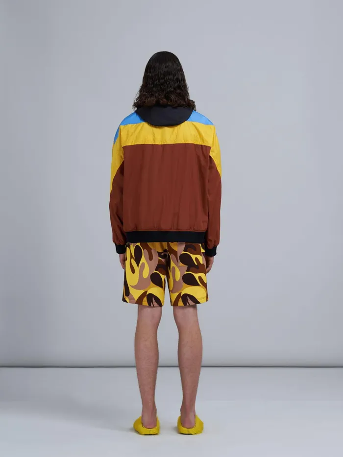 Marni Technical Nylon Windbreaker Clay Mens Coats and Jackets Marni Technical Nylon Windbreaker Clay Mens Coats and Jackets