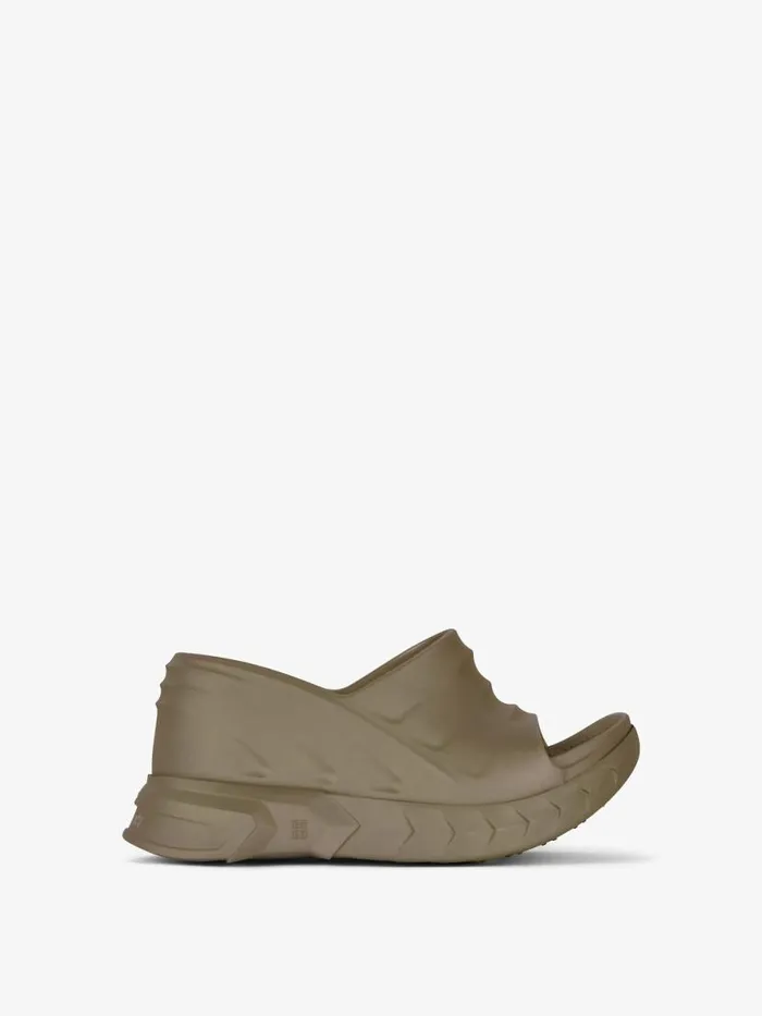 Marshmallow Wedge Sandals In Rubber Dark Khaki Women Givenchy Marshmallow