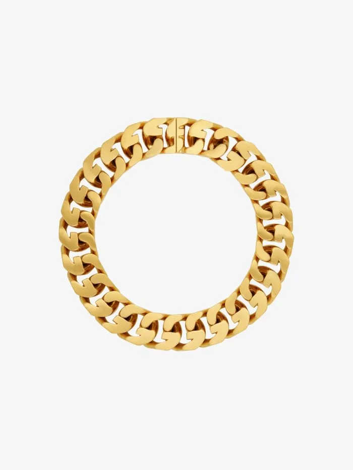 Medium G Chain Necklace In Metal Golden Yellow WomenMen Givenchy Jewelry