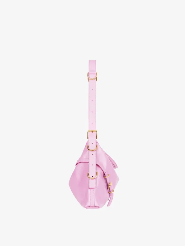 Medium Voyou Bag In Leather Silk Pink Women Givenchy Shoulder Bags