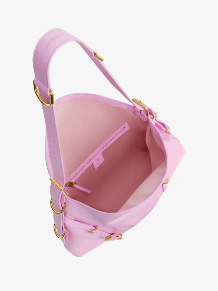 Medium Voyou Bag In Leather Silk Pink Women Givenchy Shoulder Bags