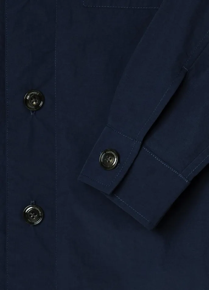 Men Coats and Jackets Faonnable Buttoned Closure Overshirt Marine Blue Men Coats and Jackets Faonnable Buttoned Closure Overshirt Marine Blue