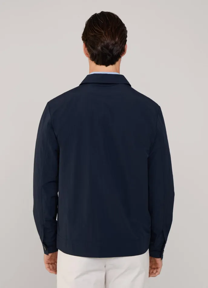 Men Coats and Jackets Faonnable Buttoned Closure Overshirt Marine Blue Men Coats and Jackets Faonnable Buttoned Closure Overshirt Marine Blue