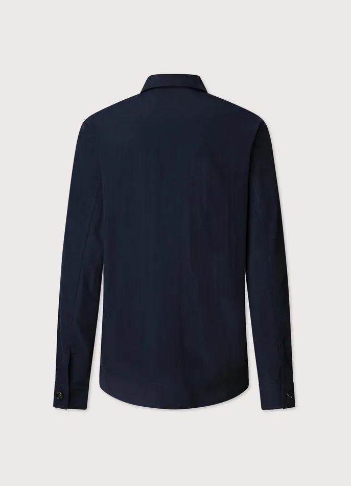 Men Coats and Jackets Faonnable Buttoned Closure Overshirt Marine Blue Men Coats and Jackets Faonnable Buttoned Closure Overshirt Marine Blue