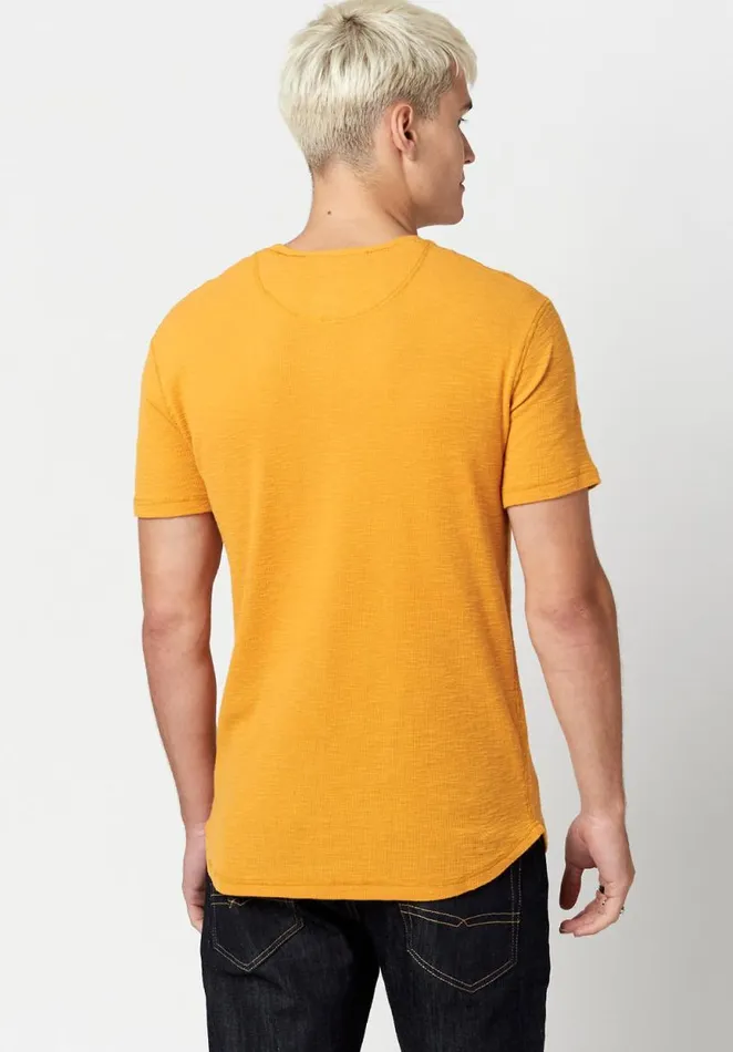 Men Cotton Kosory Henley TShirt Scotch Buffalo David Bitton Tops and Tees