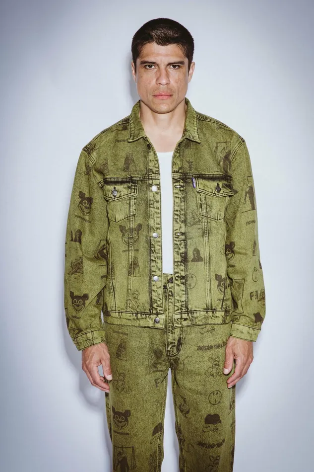 Men Cut Outs Trucker Jacket Fucking Awesome Jackets Men Cut Outs Trucker Jacket Fucking Awesome Jackets
