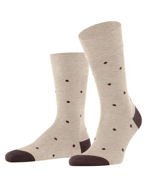 Men Dot Men Socks Taupe Mel FALKE Socks