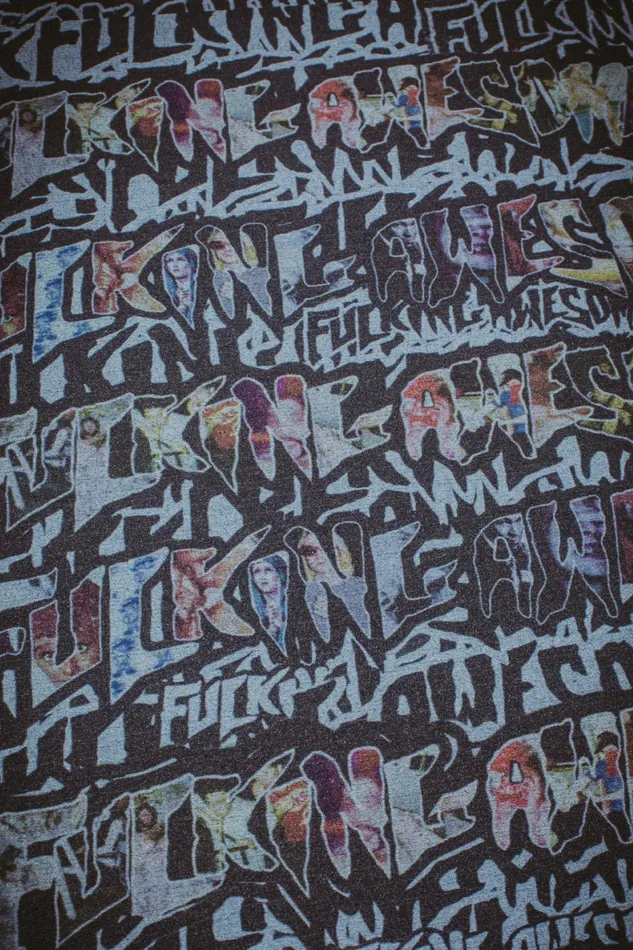 Men Fucking Awesome Pattern Grip Fucking Awesome Board Accessories Men Fucking Awesome Pattern Grip Fucking Awesome Board Accessories
