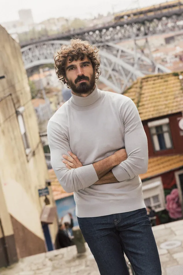 Men Knits MOS MOSH MMGAdam Soft Roll Neck Knit Soft Kit