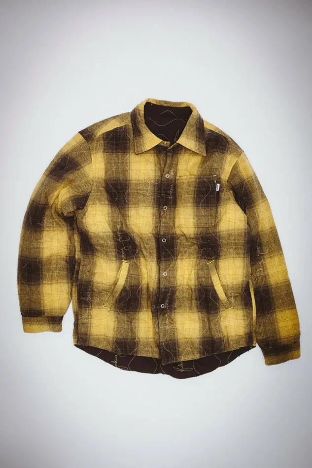 Men Lightweight Reversible Flannel Jacket Fucking Awesome Jackets