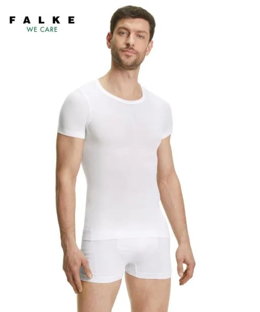 Men Men TShirt Ultralight Cool White FALKE Short Sleeve Shirts