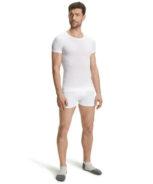 Men Men TShirt Ultralight Cool White FALKE Short Sleeve Shirts