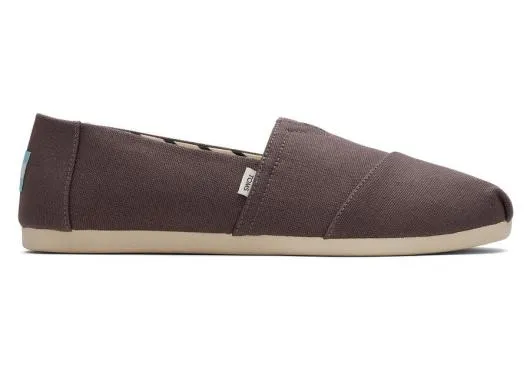 Men MenAlpargata Grey Recycled Cotton Canvas Ash TOMS Alpargatas