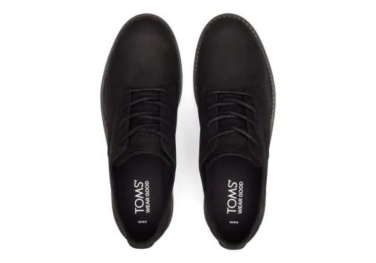Men MenNavi TRVL LITE Black Water Resistant Dress Shoe Water Resistant Black TOMS Dress Shoes