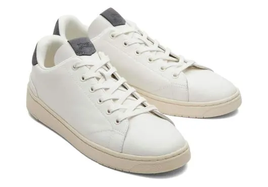 Men MenTRVL LITE Porcelain Grey Leather LaceUp Sneaker Porcelain Multi TOMS Sneakers