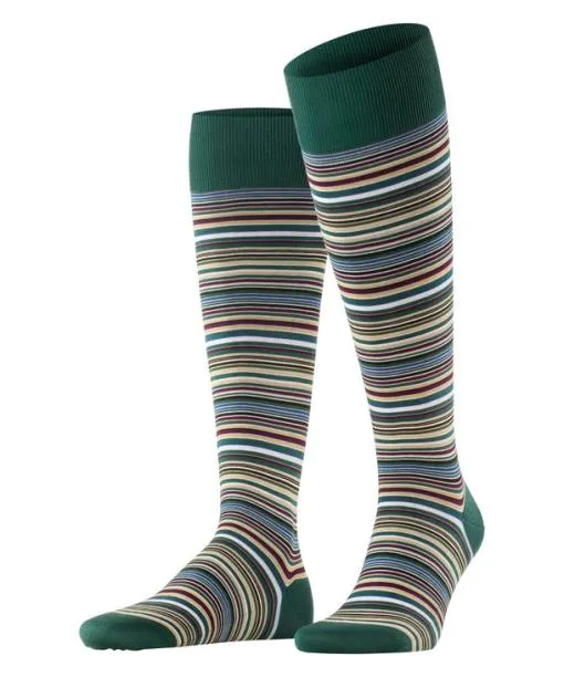 Men Microblock Men Kneehigh Socks Hunter Green FALKE Knee High Socks