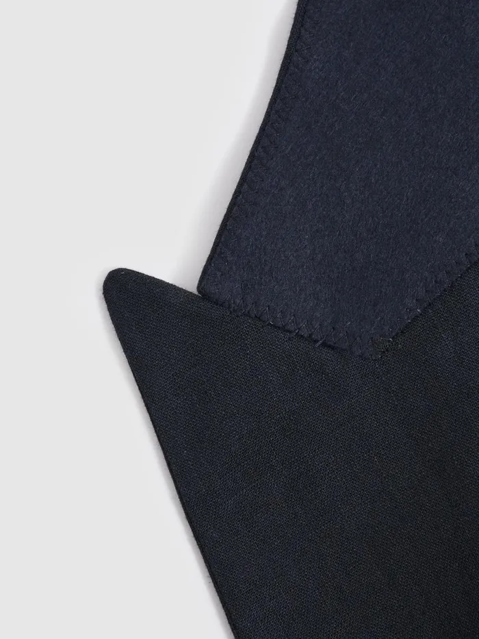 Men Reiss Blazers Kin Db Double Breasted Linen Blazer Navy