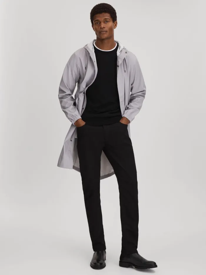 Men Reiss Outerwear and Coats Unisex Fishtail Parka Flint Grey