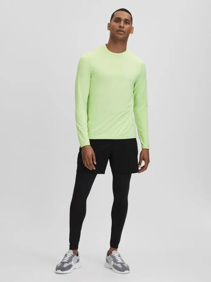 Men Reiss Sweats Hoodies and Joggers Kash Castore Performance Long Sleeve Top Iced Citrus Yellow