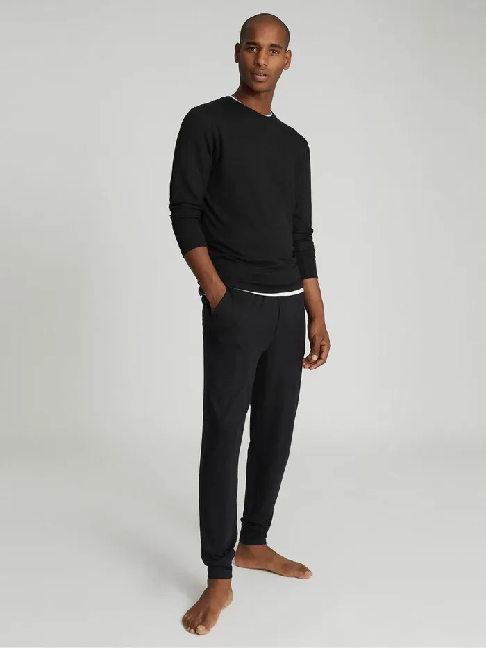 Men Reiss Sweats Hoodies and Joggers Ward Jersey Tracksuit Joggers Charcoal