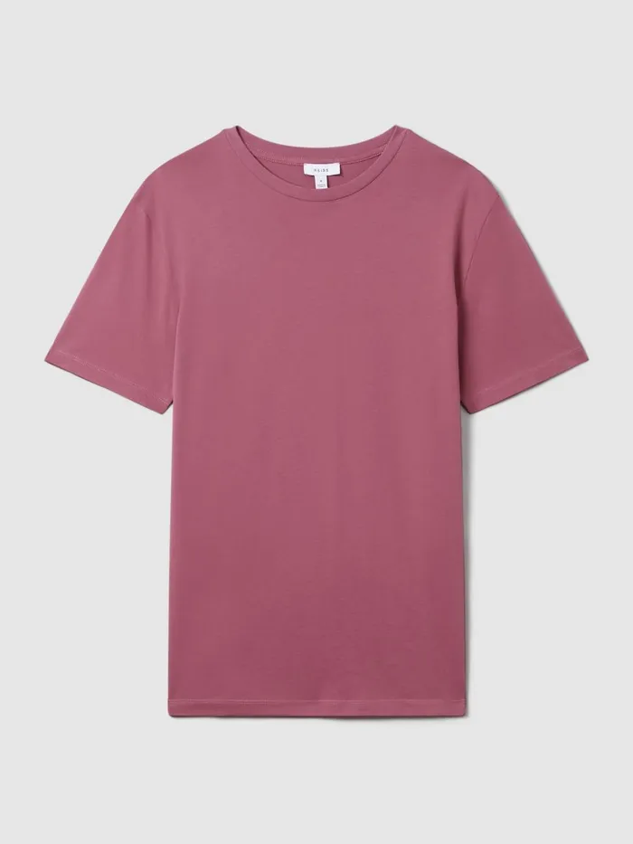 Men Reiss TShirts Bless Marl Crew Neck TShirt Old Rose
