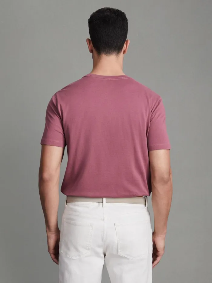 Men Reiss TShirts Bless Marl Crew Neck TShirt Old Rose
