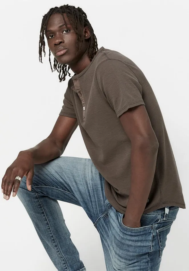 Men Relaxed Kosory Henley TShirt Heather Grey Buffalo David Bitton Tops and Tees Men Relaxed Kosory Henley TShirt Heather Grey Buffalo David Bitton Tops and Tees