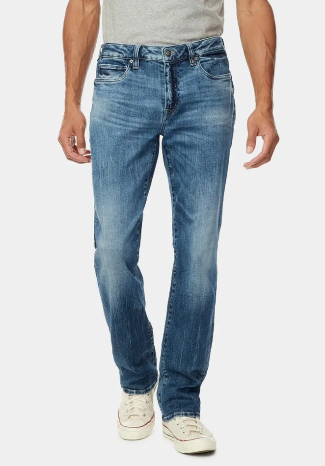 Men Relaxed Straight Driven Contrasted Jeans Indigo Buffalo David Bitton Relaxed Straight Driven