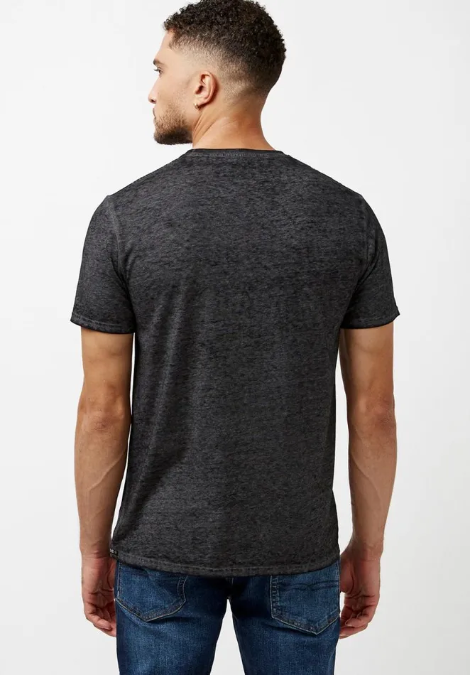 Men Retro Racer Tacorm TShirt Black Buffalo David Bitton Tops and Tees