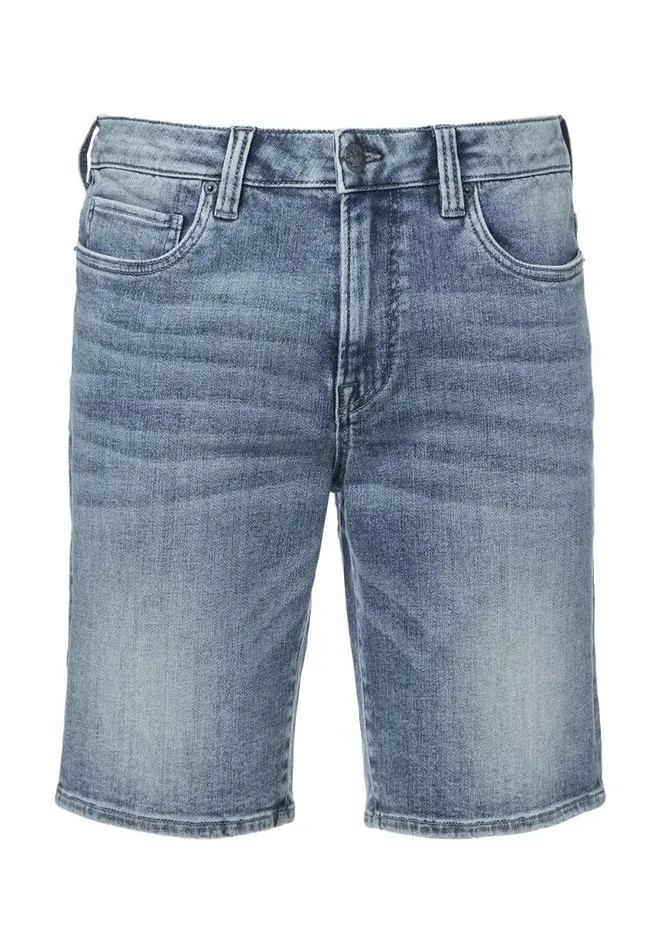 Men Super Stretch Relaxed Straight Dean Sanded Shorts Indigo Buffalo David Bitton Shorts