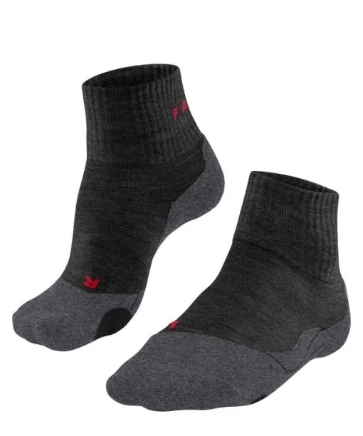 Men TK2 Explore Short Men Trekking Short Sock Asphalt Mel FALKE Hiking Socks