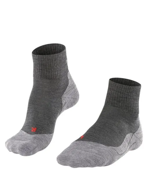Men TK5 Wander Short Men Trekking Short Sock Asphalt Mel FALKE Hiking Socks
