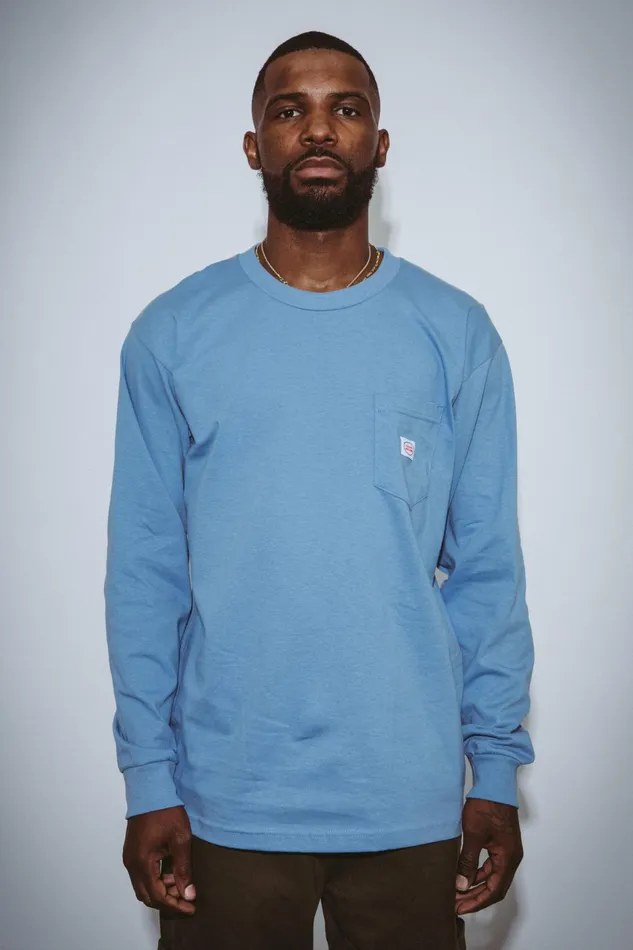 Men USA Made Heavy Weight Pocket LS Tee Fucking Awesome Long Sleeve Tee Men USA Made Heavy Weight Pocket LS Tee Fucking Awesome Long Sleeve Tee