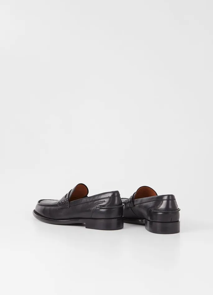 Men Vagabond Dress Shoes STEVEN LOAFER Black Leather