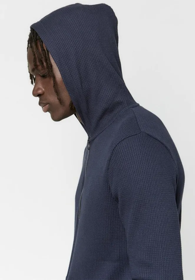 Men WaffleKnit Kagig Hoodie Midnight Blue Buffalo David Bitton Sweatshirts and Hoodies Men WaffleKnit Kagig Hoodie Midnight Blue Buffalo David Bitton Sweatshirts and Hoodies