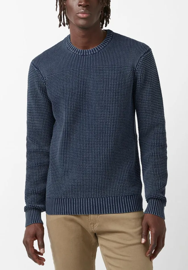 Men Washy Navy Mens Sweater Whale Buffalo David Bitton Sweaters
