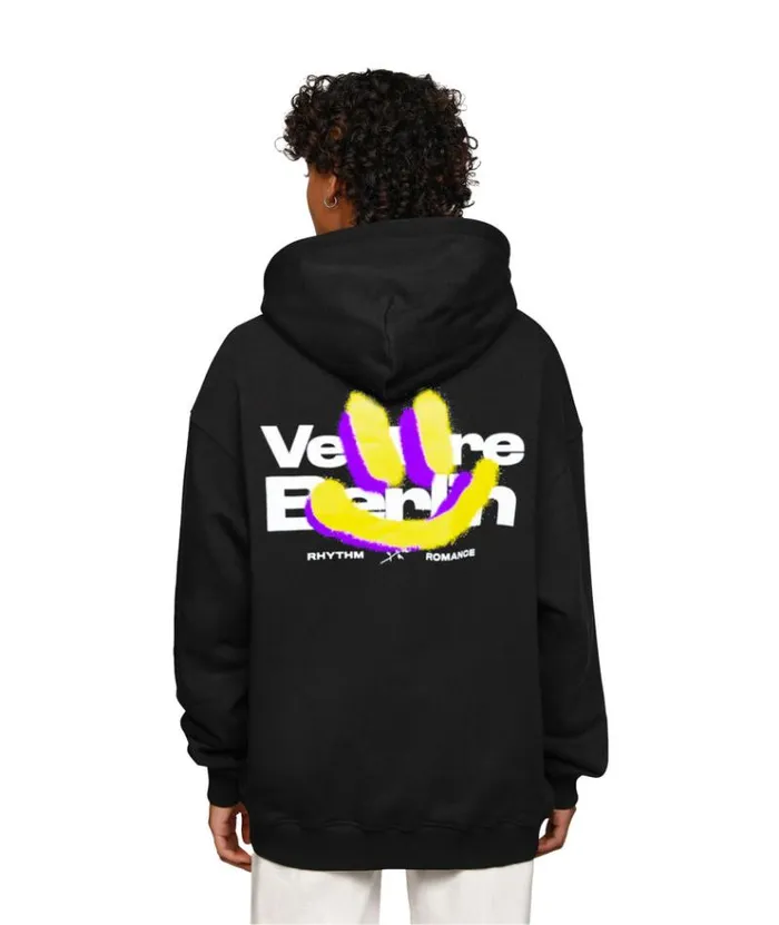 MenWomen SWEATERS and HOODIES Vertere Berlin SMILE FOR ME HOODIE 8211 BLACK