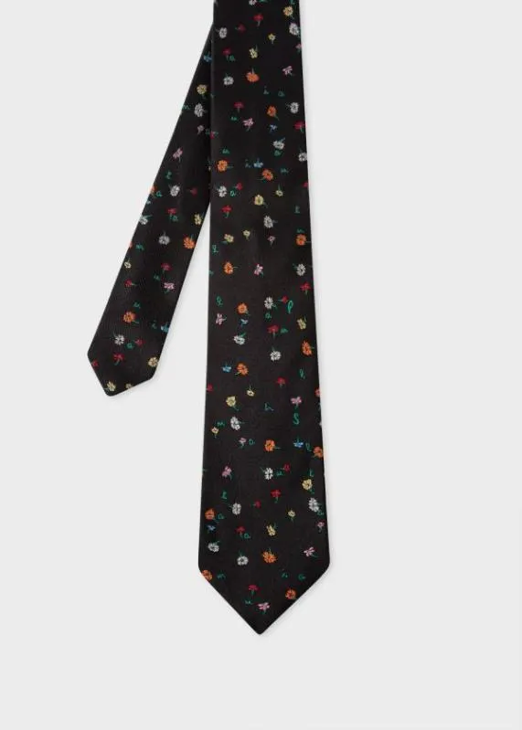 Mens 039Flower Letters039 Silk Tie Paul Smith Ties